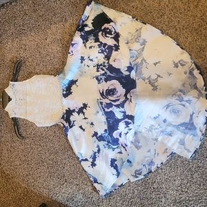 High-low floral dress